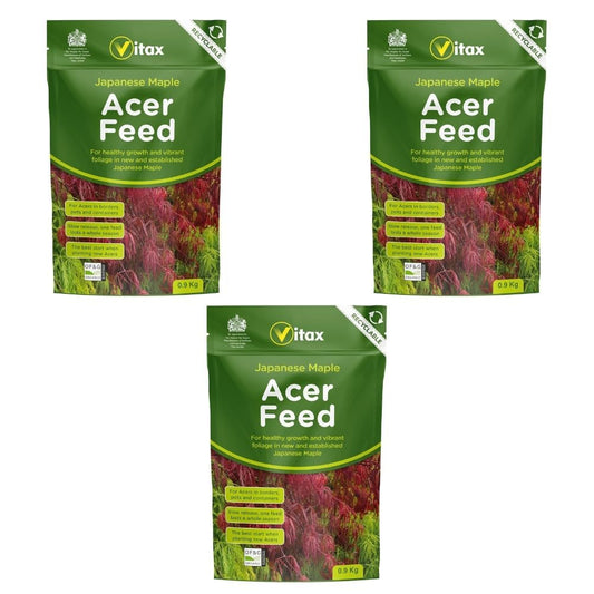 Acer Feed, Suitable For All Japanese Maple In Borders, Pots & Containers, Promotes For Strong Healthy Growth - 900 Grams (Pack of 3)