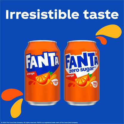 Fanta Can Orange Zero 330 ml (Pack of 24)