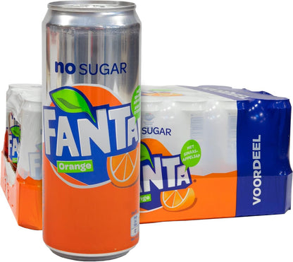 Fanta Can Orange Zero 330 ml (Pack of 24)