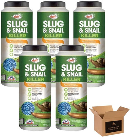 Organic Slug and Snail Control Pellet | All-Natural Slug & Snail Repellent, Eliminator for Indoor Outdoor | Weatherproof Pest Control- Ornamental Plants, Gardens, Fruits, Vegetables 400g (Pack of 1)