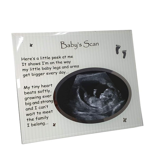 Baby Scan Frame 19 x 23cm – Keepsake Photo Frame for Ultrasound & Baby Bump Pictures | Newborn Memory Display Frame, Pregnancy Gift, One Size, One Color