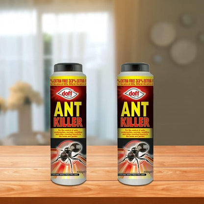Ant Killer Powder for Indoor and Outdoor Use - Strongest Ant Killer for Lawns, Home, Garden to Kill Ants, Cockroaches, Woodlice, Earwigs and Crawling Insects (Pack of 2)