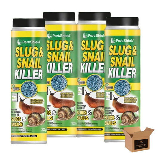 Organic Slug and Snail Control Pellets | All-Natural Slug and Snail Repellent, Eliminator for Indoor and Outdoor Use | Weatherproof Pest Control for Gardens, Fruits, and Vegetables | 300g (Pack of 4)