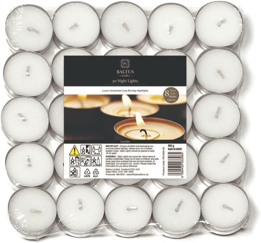 Fresh Scented Unscented Fancy Tealight Candles - Refreshing and Soothing Fragrances | 8 Hour Long Lasting Burn Time | Premium Quality Home Decoration Tealights (Soft Cashmere Cotton TLights)
