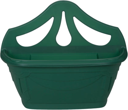 Whitefurze G02054 31cm Venetian Wall Planter - Forest Green