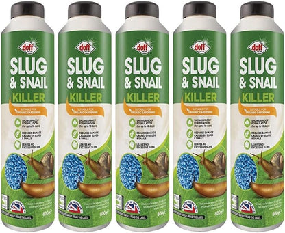 Slug & Snail Killer Max, 800G Powerful Slug Killer Pellets for Protecting Ornamental Plants and Garden Vegetables Snail Repellant Best for Organic Gardening (Pack 0f 2)