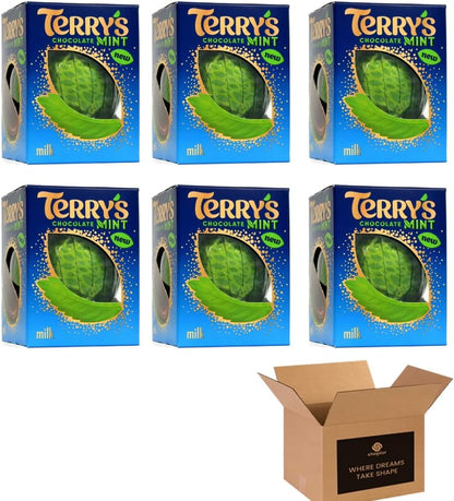 Variety Pack – Milk Chocolate, Mint & Orange Flavours – Tasty British Choco Treat | For Sharing, Gifting, Christmas, Birthday & Hampers - Kids Adult Treats (Pack 6, Terry's Orange)