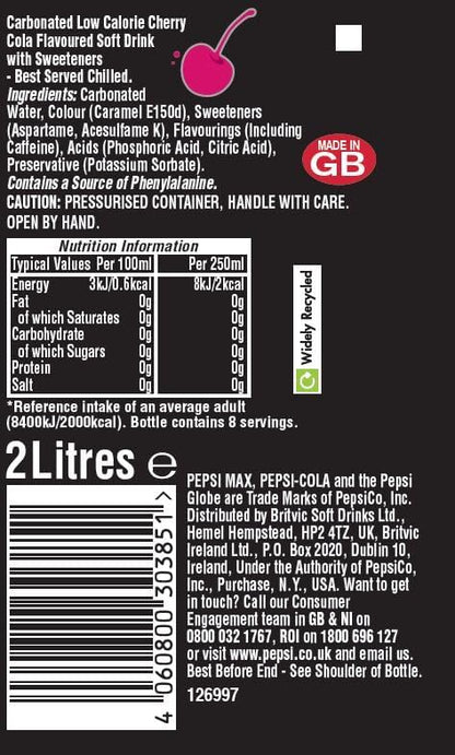 Tango Sugar Free Cherry Cans 24 x 330ml