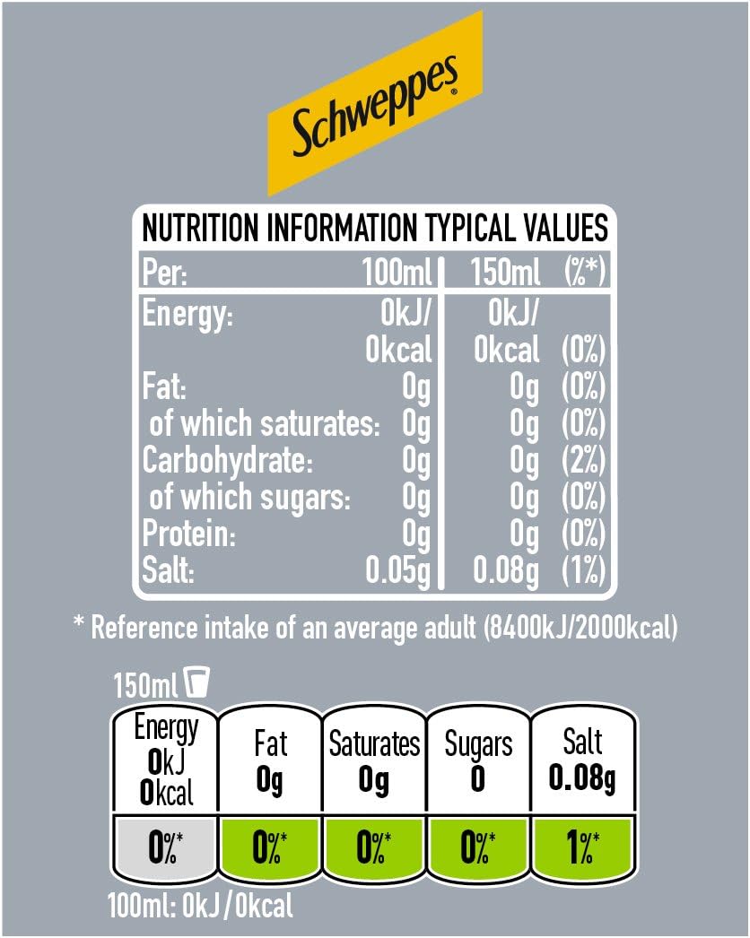 Schweppes Soda Water, 12 x 150 ml Cans