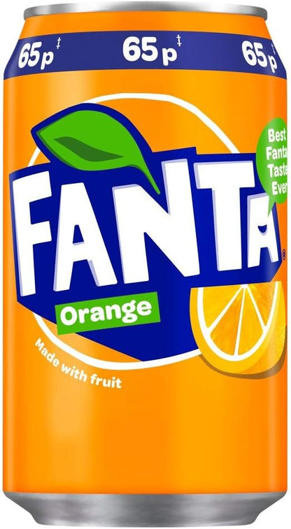 Fanta Can Orange Zero 330 ml (Pack of 24)