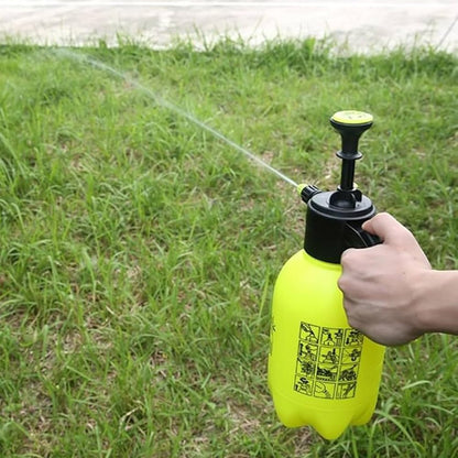 2L Garden Pressure Sprayer Bottle | Handheld Pump Action Water Spray, Adjustable Nozzle | Compact Weed Removal & Plant Mister | Heavy Duty Hand Pump for Indoor Outdoor Plants, Lawn, Greenhouse, Car Cl
