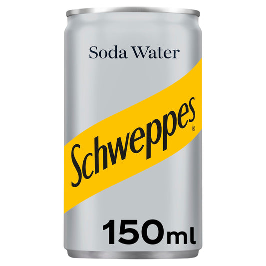 SCHWEPPES SODA WATER 150ML X 24