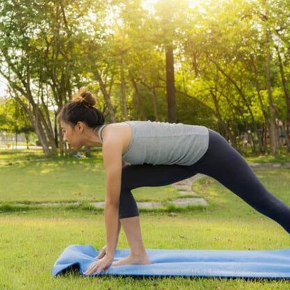 Yoga & Camping Roll Mat | Waterproof Lightweight Foam Camping Mat with EVA Padding, Elastic Straps | Roll Up Sleeping Mat for Outdoor Hiking, Festivals, Fishing, Travel, Fitness & Exercise – 180x50cm