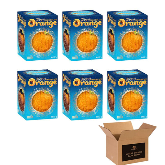 Variety Pack – Milk Chocolate, Mint & Orange Flavours – Tasty British Choco Treat | For Sharing, Gifting, Christmas, Birthday & Hampers - Kids Adult Treats (Pack 6, Terry's Orange)