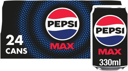 Pepsi Max No Sugar Cola Cans 24 x 330ml