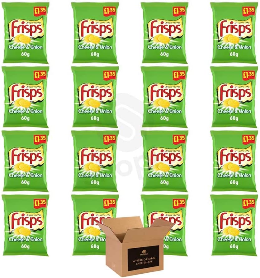 Frisps Assorted Variety Multipack | Cheese & Onion, Ready Salted,Vinegar Crisps