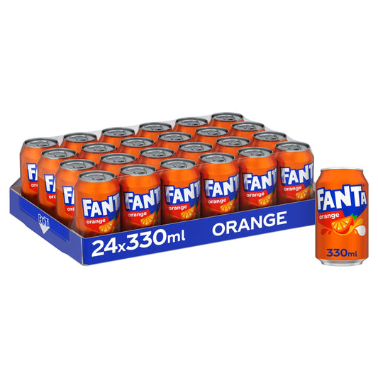Fanta Orange Cans, 24 x 330ml
