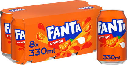 Fanta Can Orange Zero 330 ml (Pack of 24)