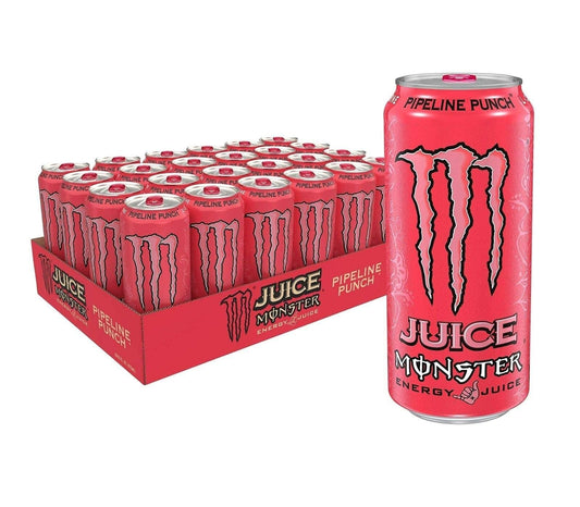 Monster Energy Drink Pipeline Punch Cans, 24 x 500ml