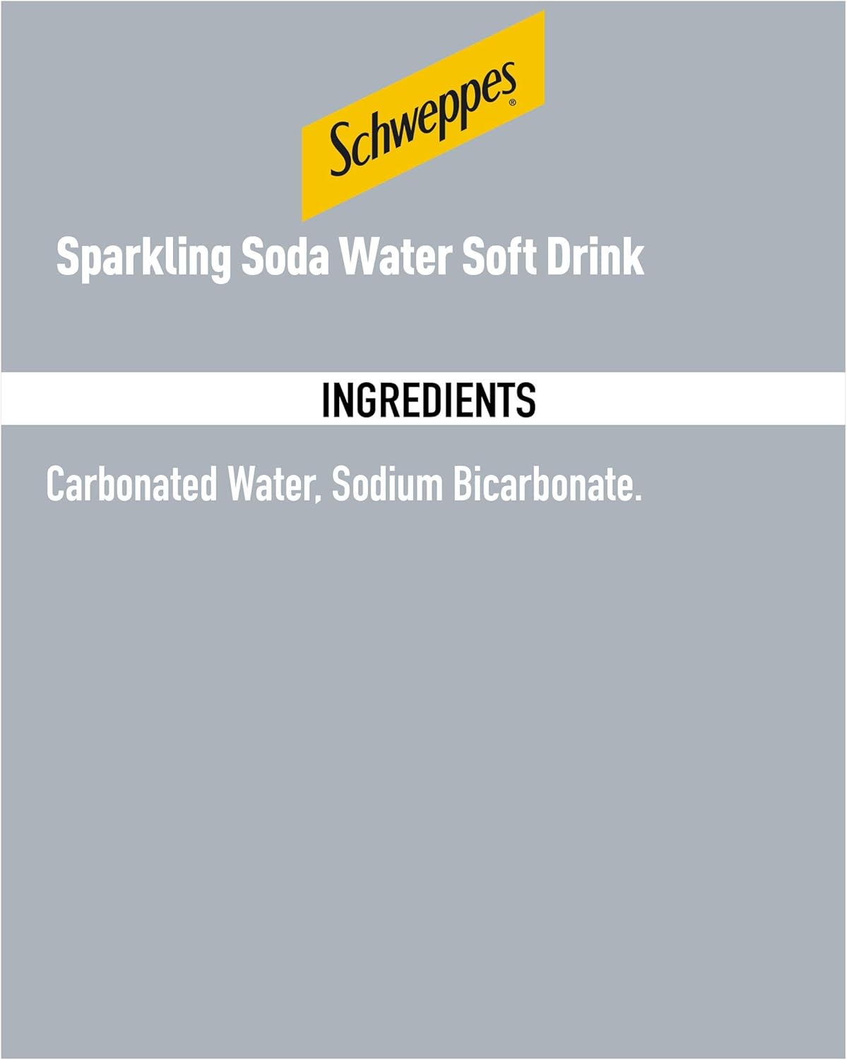 Schweppes Soda Water, 12 x 150 ml Cans