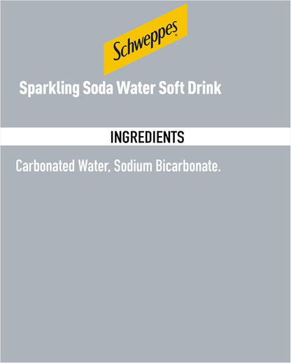 Schweppes Soda Water, 12 x 150 ml Cans
