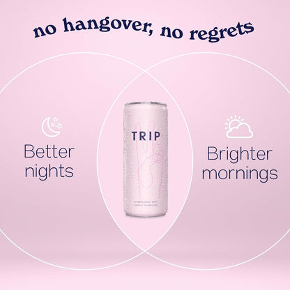 TRIP CBD Drink, Sparkling Mixed Pack Fizzy Drink, Low Calorie, Vegan (Pack of 12 x 250ml)