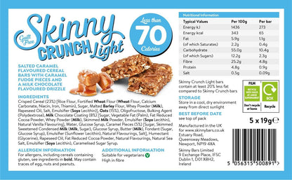 Skinny Crunch Light Salted Caramel 10 x 5 x 19g