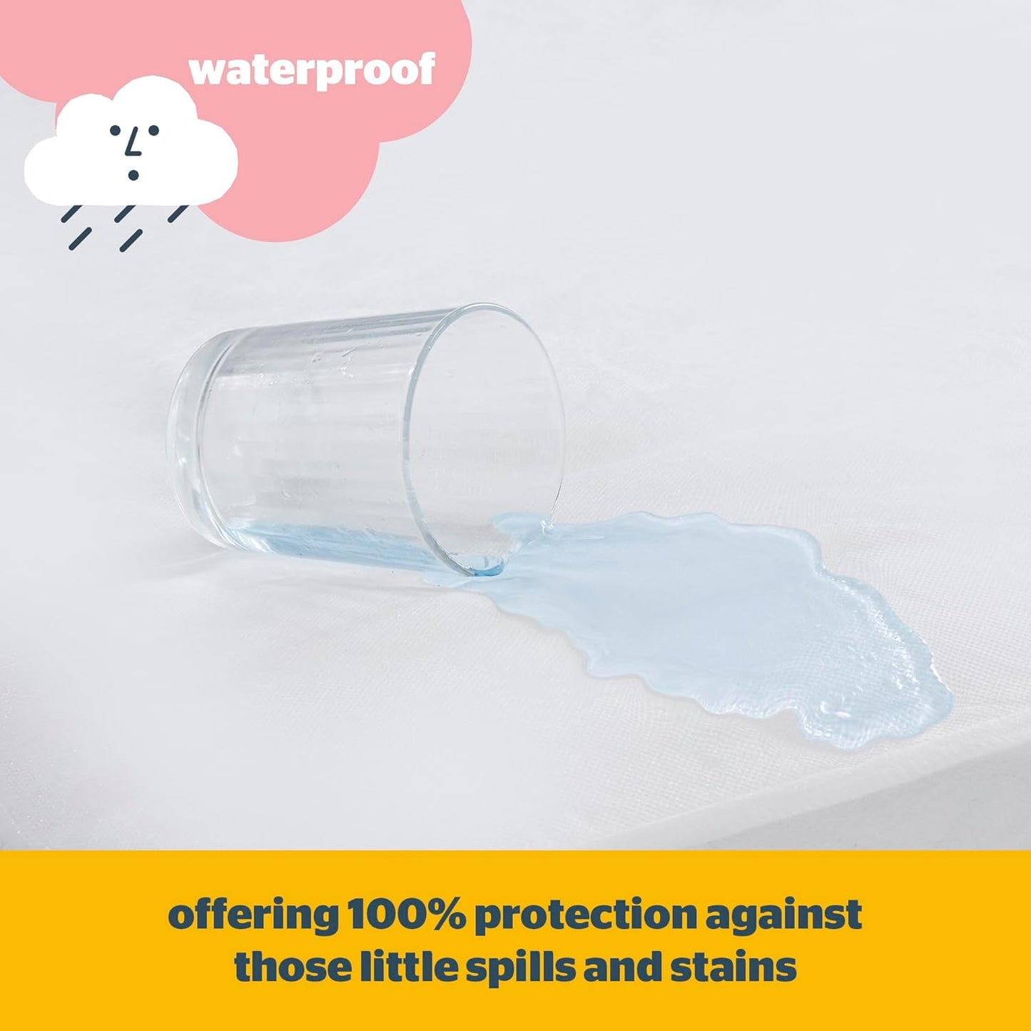 Silentnight Healthy Growth Waterproof Mattress Protector - Deep 30cm Quiet Waterproof Mattress Pad with Fitted Skirt and Soft Touch Cover - Hypoallergenic, Single, White