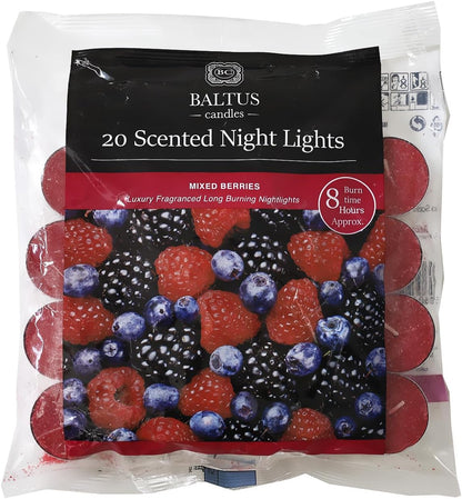8 Hour Tea Lights 20 Pack (Mixed Berries), JNS_475599