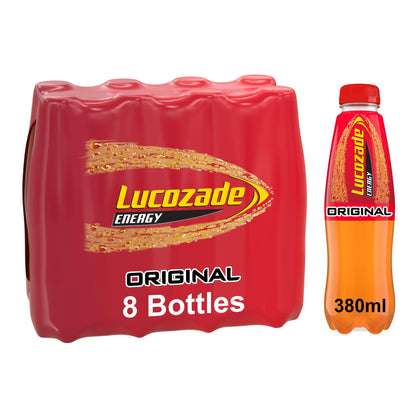 Lucozade Energy Original 8 x 380ml Multipack, 1 Count (Pack of 1)