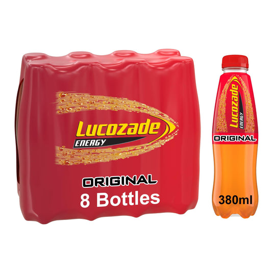 Lucozade Energy Original 8 x 380ml Multipack, 1 Count (Pack of 1)