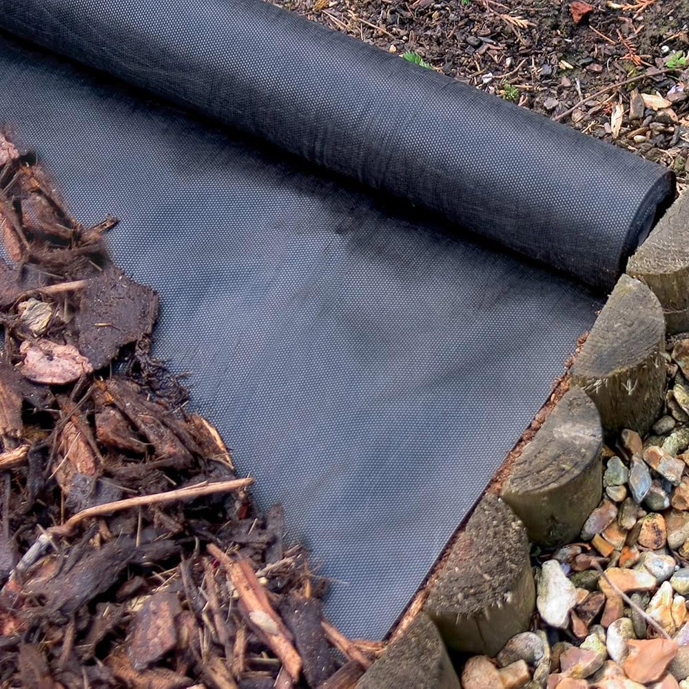 Heavy Duty Weed Control Fabric Membrane – 8m x 1.5m Garden Ground Cover Sheet for Landscaping, Pathways, Driveways, Patios, Gravel & Block Paving – UV Resistant & Water Permeable