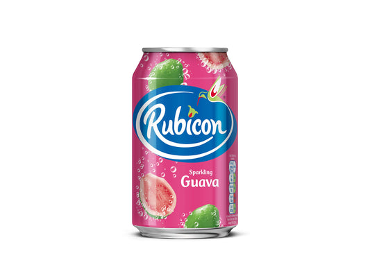 Rubicon Sparkling Guava Juice Drink Cans, 24 x 330 ml (Packaging May Vary)