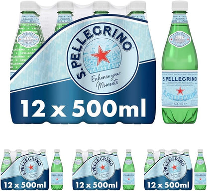 San Pellegrino Sparkling Natural Mineral Water 12x500ml