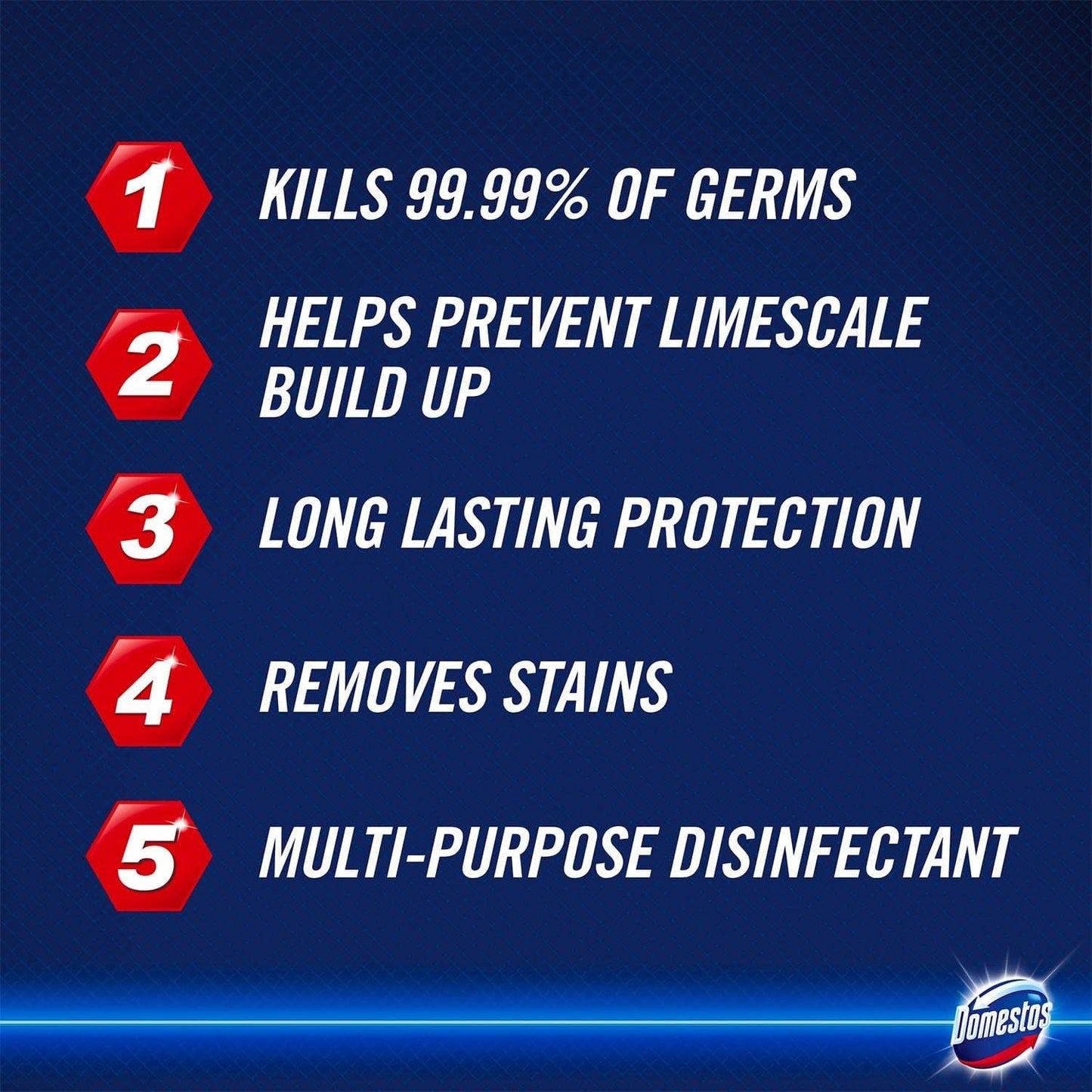 Domestos Extended Germ-Kill Original Bleach with CTAC 750ml (Pack of 9)