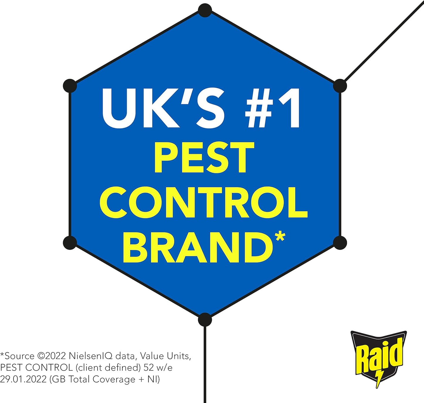 Raid Rapid Action Fly & Wasp Killer, Fly Killer Spray For Indoor Use, Pack of 6 (6 x 300ml)