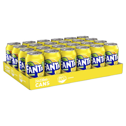 Fanta Lemon 24 x 330ml Cans, 5017726153281