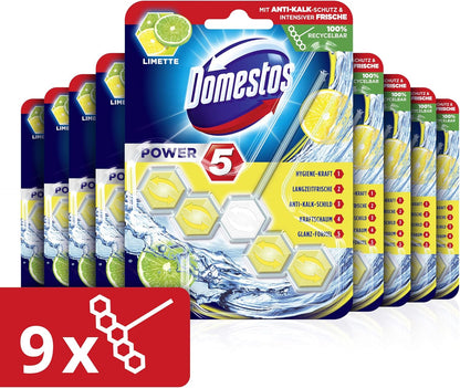 Domestos Power Toilet Rim Block, Lime