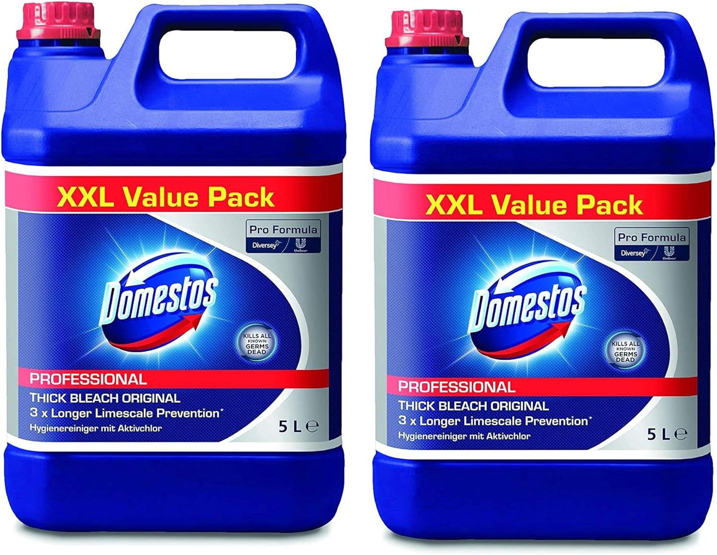 Domestos Extended Germ Kill Bleach, 5 L - 2 Pack