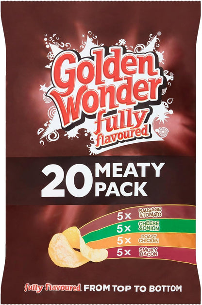 Golden Wonder Fully Flavoured Meaty Pack 20 x 25g