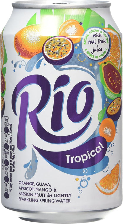 Rio Tropical Fruit Juice Drink 330 ml (Pack of 24)