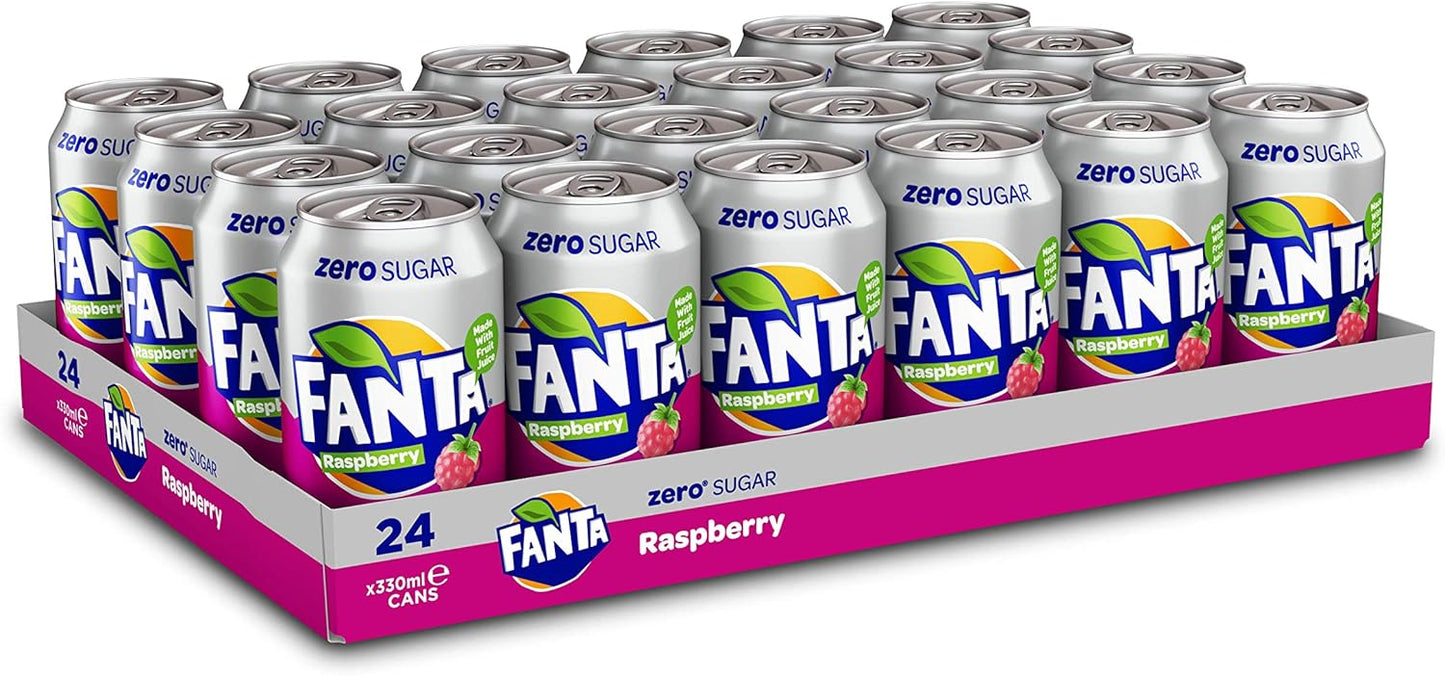 Fanta Can Orange Zero 330 ml (Pack of 24)