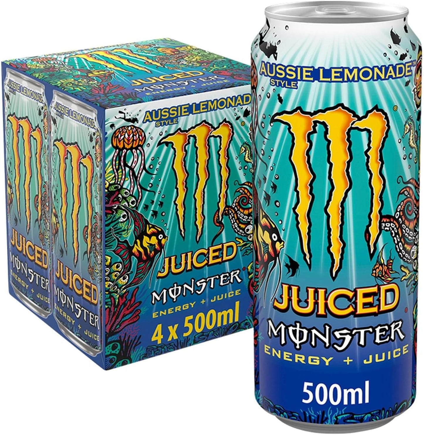 Monster Can Aussie Lemonade 500 ml (Pack of 12)