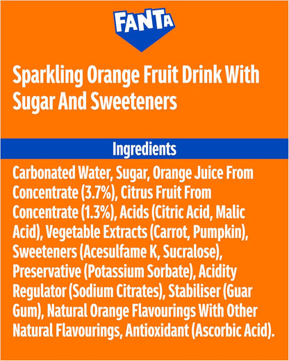 Fanta Orange Cans, 24 x 330ml