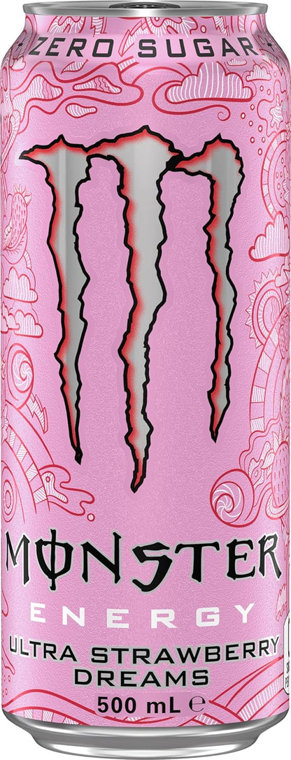 Monster Energy Drink Ultra Strawberry Dreams 24 x 500ml