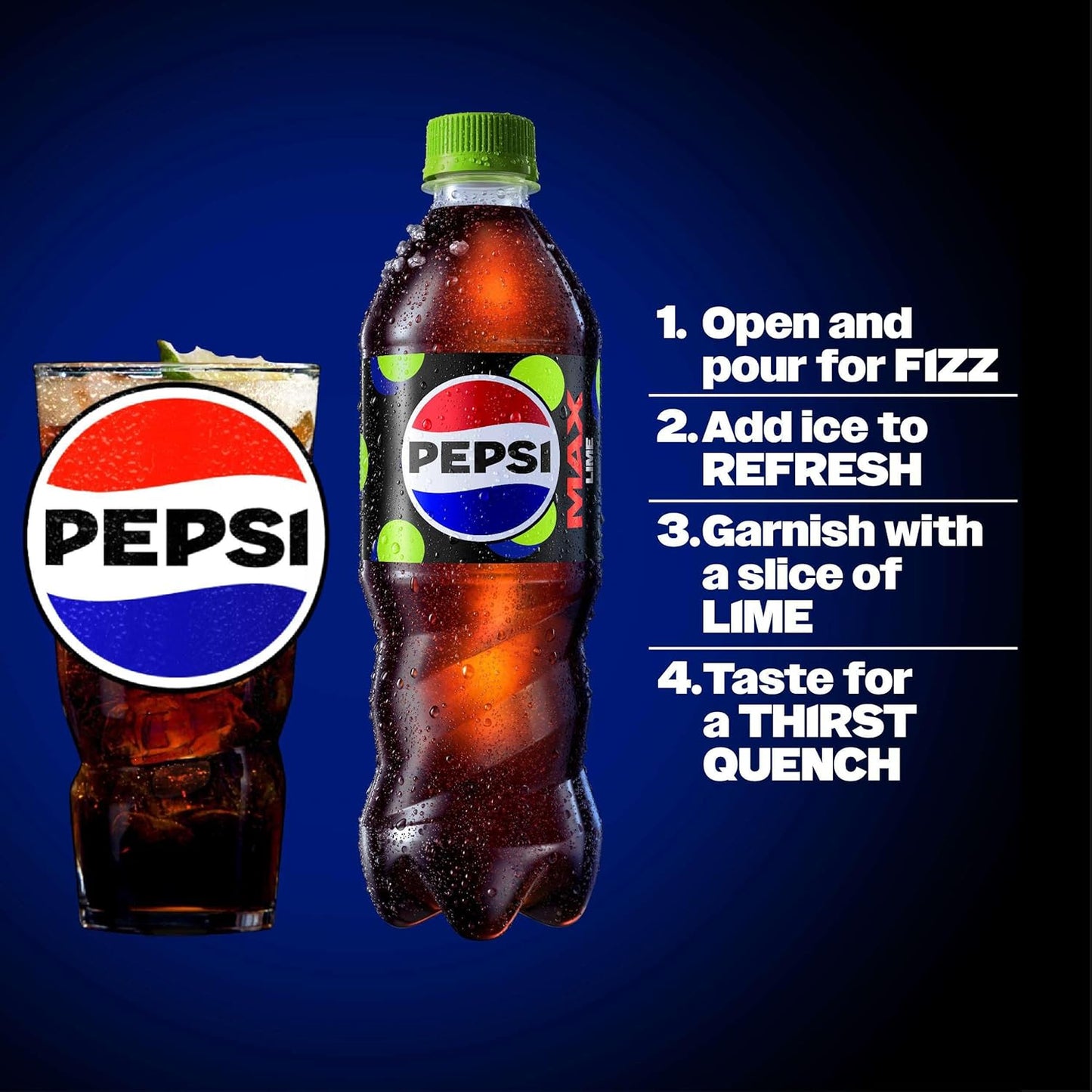 Pepsi Max Lime, 500ml (Pack of 12)