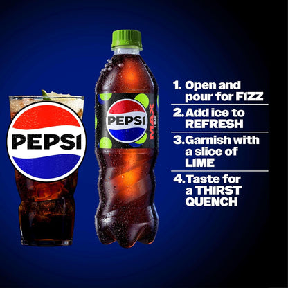 Pepsi Max Lime, 500ml (Pack of 12)