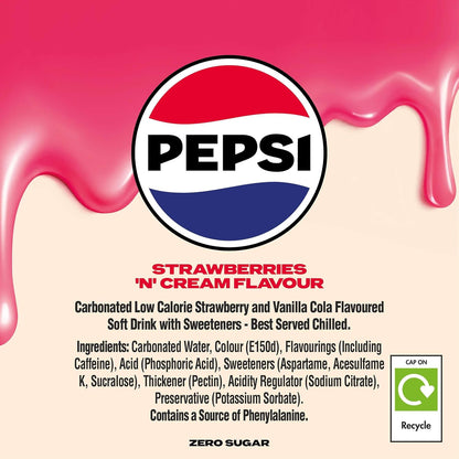 Pepsi Strawberry & Cream 500ml (Pack of 12)