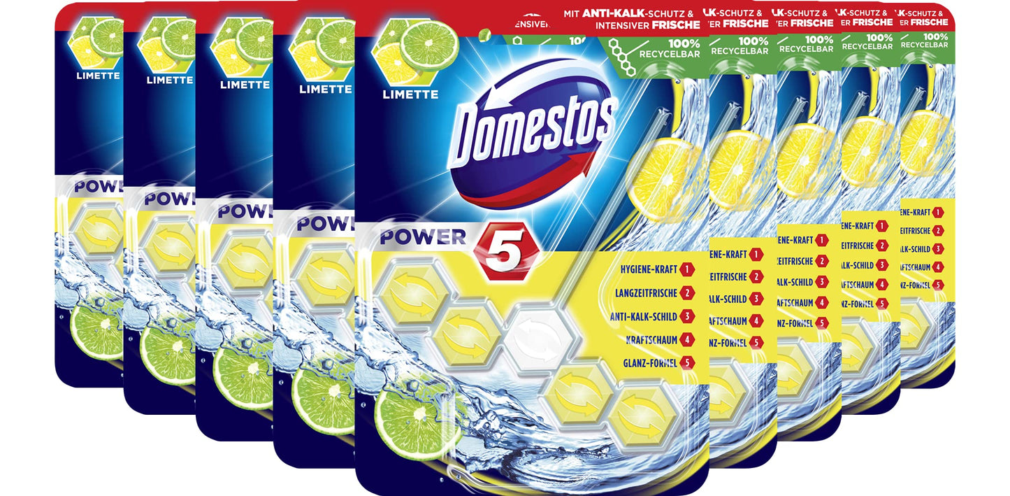 Domestos Power Toilet Rim Block, Lime