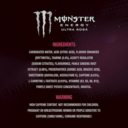 Monster Ultra Rosa 12 x 500 ml